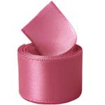 Coral Rose Single Face Satin Ribbon