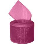 Wine Organza Ribbon