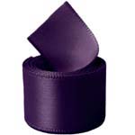 Plum Single Face Satin Ribbon