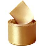 Old Gold Single Face Satin Ribbon