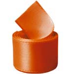 Torrid Orange Single Face Satin Ribbon