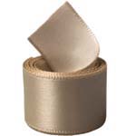 Tan Single Face Satin Ribbon