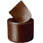 Milk Chocolate Single Face Satin Ribbon