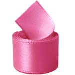 Bright Pink Single Face Satin Ribbon