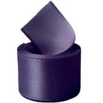 Black Plum Double Face Satin Ribbon