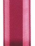 Claret Satin Center Organza Ribbon