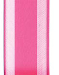Hot Pink Satin Center Organza Ribbon