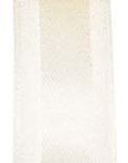 Ivory Satin Center Organza Ribbon