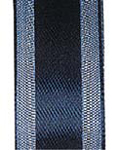 Navy Satin Center Organza Ribbon