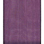 Aubergine Wired Organza Ribbon