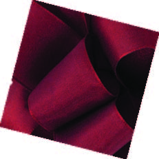 Cranberry Wired Premium Grosgrain Ribbon