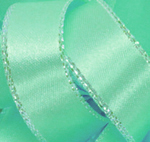 Mint Opal Edge Double Face Satin Ribbon