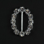 Rhinestone Buckle Small Oval