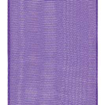 Purple Wired Organza Ribbon