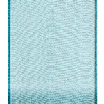 Turquoise Wired Organza Ribbon