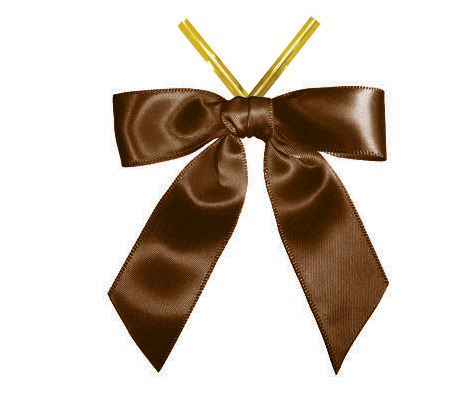 Bow tie from ribbon Now that you know how to tie a perfect bow let’s incorporate it with a hang tag for favor packaging. There are two ways to include a hang tag with your bow. Option 1 is best when using small size ribbon and Option 2 is the best for larger ribbon.