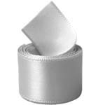 Shell Grey Double Face Satin Ribbon
