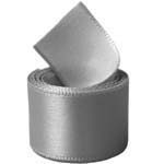 Silver Double Face Satin Ribbon