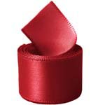Scarlet Double Face Satin Ribbon