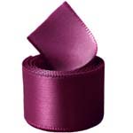 Wine Single Face Satin Ribbon