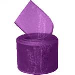 Plum Organza Ribbon