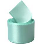 Aqua Single Face Satin Ribbon