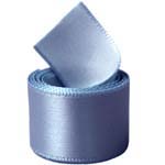 Smoke Blue Single Face Satin Ribbon