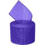 Regal Purple Organza Ribbon