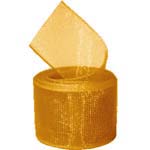 Old Gold Organza Ribbon