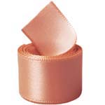 Peach Double Face Satin Ribbon