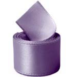 Silver Purple Single Face Satin Ribbon