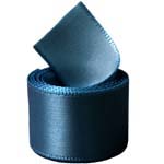 Marine Blue Single Face Satin Ribbon