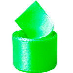 Neon Lime Double Face Satin Ribbon