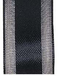 Black Satin Center Organza Ribbon