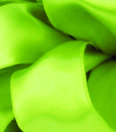 Lemon Grass Wired Premium Satin Ribbon