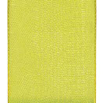 Lime Wired Organza Ribbon