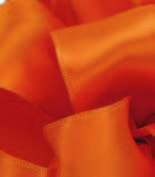 Orange Wired Premium Satin Ribbon