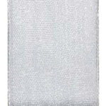 Silver Wired Organza Ribbon
