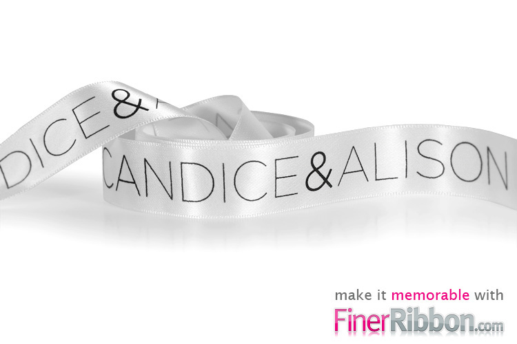 10 Metres Printed Ribbon Single Satin Personalised with your text/image 