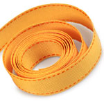 Yellow Gold / Torrid Orange Saddle Stitch Grosgrain Ribbon