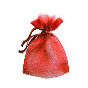 Red Organza Bag (10 Pack)
