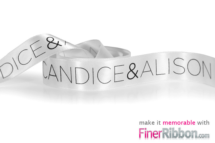 personalized printed grosgrain ribbon