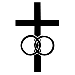 Cross with 2 rings