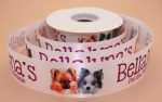 8. Multi Color & Washable Personalized Satin Ribbon - 100 Yds